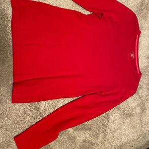 Long sleeve red t shirt